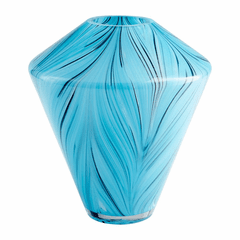 Cyan Medium Phoebe Vase - Blue - 10332