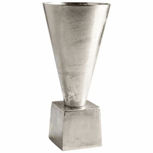 Cyan Mega Vase - Raw Nickel - 08904