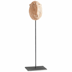 Cyan Melancholy Java Sculpture - Rustic - 10416