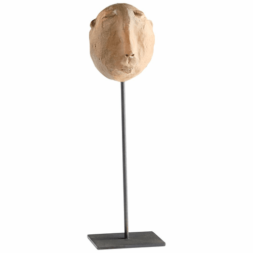 Cyan Mindful Java Sculpture - Rustic - 10415