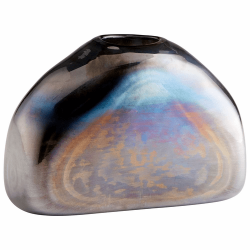 Cyan Montague Vase - Gun Metal - 10004