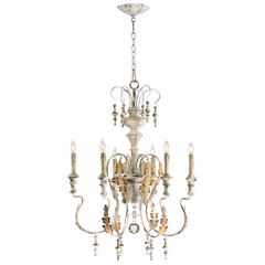 Cyan Motivo Six Light Chandelier - Persian White - 04170