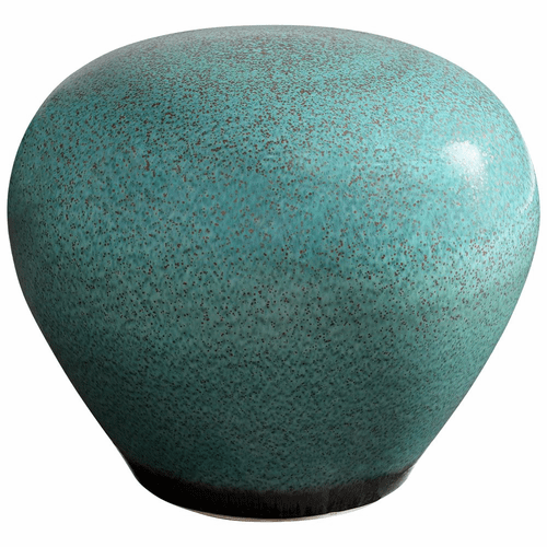 Cyan Native Gloss Stool - Turquoise Glaze - 10810