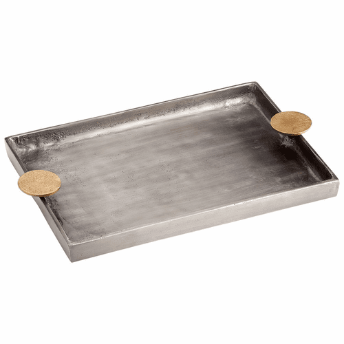 Cyan Obscura Tray - Silver and Gold - 10736