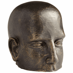 Cyan Off The Top Sculpture - Old World - 07651