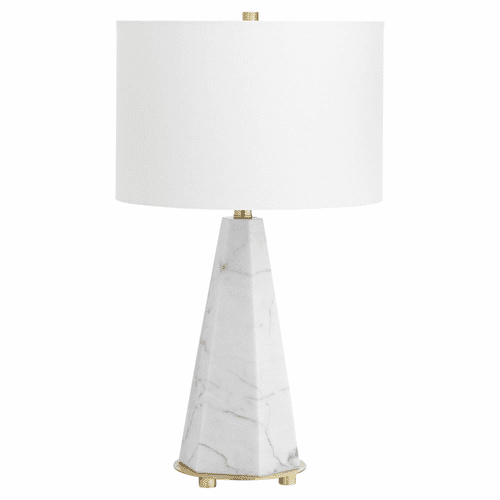 Cyan Opaque Storm Table Lamp - White - 11217
