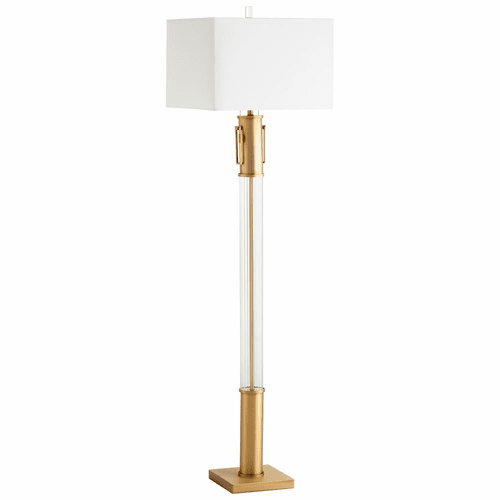 Cyan Palazzo Floor Lamp - Aged Brass - 10546