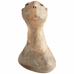 Cyan Pensive Java Sculpture - Rustic - 10418