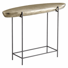 Cyan Pontoon Console Table - Aged Gold - 11327
