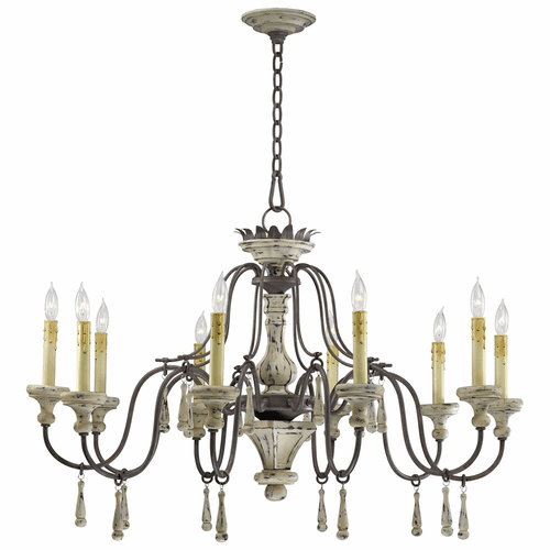 Cyan Provence Ten Lamp Chandelier - Carriage House - 6513-10-43