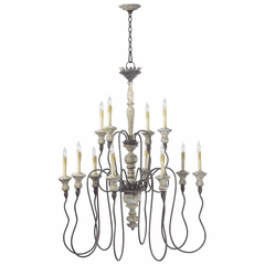 Cyan Provence Twelve Lamp Chandelier - Carriage House - 6513-12-43 Cyan Provence Twelve Lamp Chandelier - Carriage House - 6513-12-43