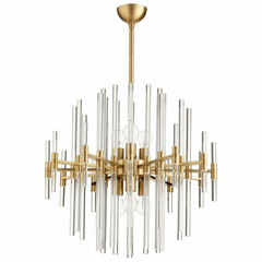 Cyan Quebec Pendant - Aged Brass - 09224