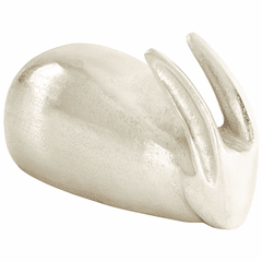 Cyan Randy Rabbit Sculpture 1 - Raw Nickel - 09730