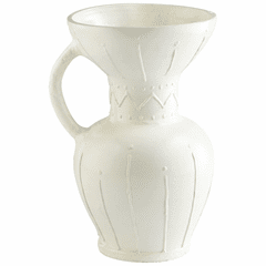 Cyan Ravine Vase - White - 10674