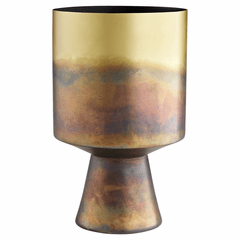 Cyan Rhizome #1 Planter - Gold - 11162