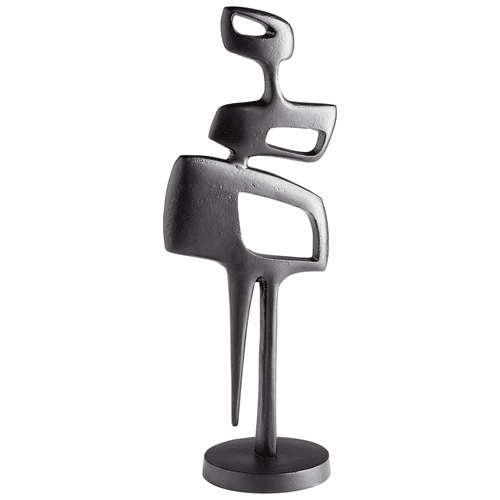 Cyan Rossastri Sculpture - Matte Black - 10735