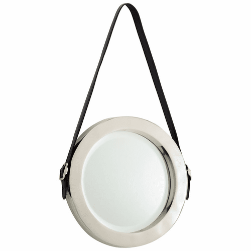 Cyan Round Venster Mirror - Nickel - 10716