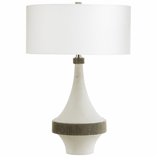 Cyan Saratoga Table Lamp w/LED - White - 10960-1