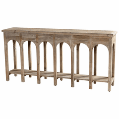 Cyan Sardinia Console Table - Weathered Pine - 10504