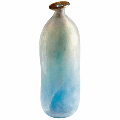 Cyan Sea Of Dreams Vase - Turquoise and Scavo - 10438