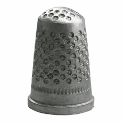 Cyan Sewing Thimble Token - Pewter - 01863