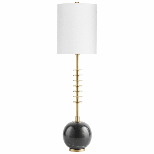 Cyan Sheridan Table Lamp w/LED - Gold & Black - 10959-1