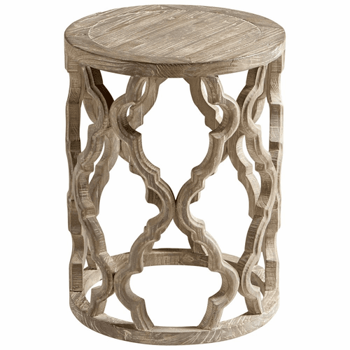 Cyan Sirah Side Table - Weathered Pine - 10223