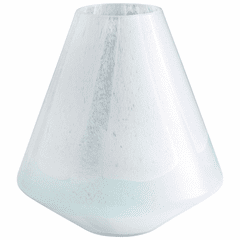 Cyan Small Backdrift Vase - Sky Blue and White - 10289