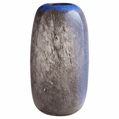 Cyan Small Bluesposion Vase - Black And Blue - 11258