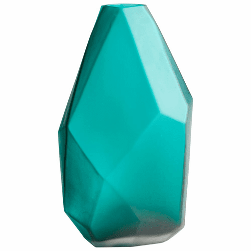 Cyan Small Bronson Vase - Green - 06707