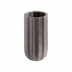 Cyan Small Brutalist Vase - Grey - 11187