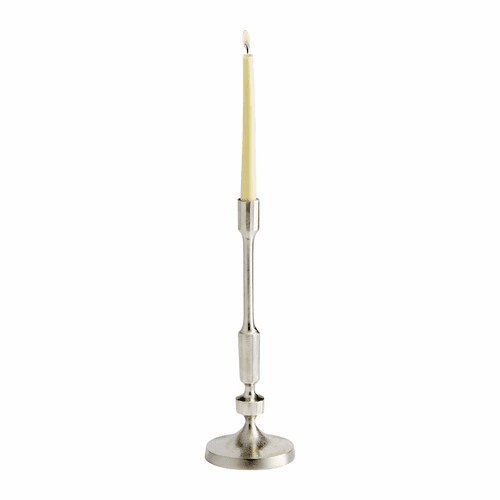 Cyan Small Cambria Candleholder - Nickel - 10205