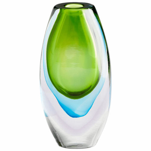 Cyan Small Canica Vase - Blue and Green - 10023