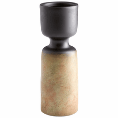 Cyan Small Chalice Vase - Rustic Patina - 10152