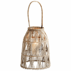 Cyan Small Clydesdale Candleholder - Rattan - 10267