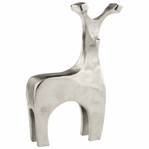 Cyan Small Dearly Loved Sculpture - Raw Nickel - 08121