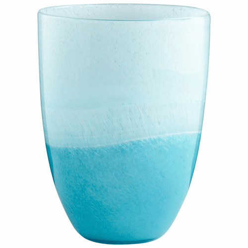 Cyan Small Devotion Vase - Sky Blue and White - 07284