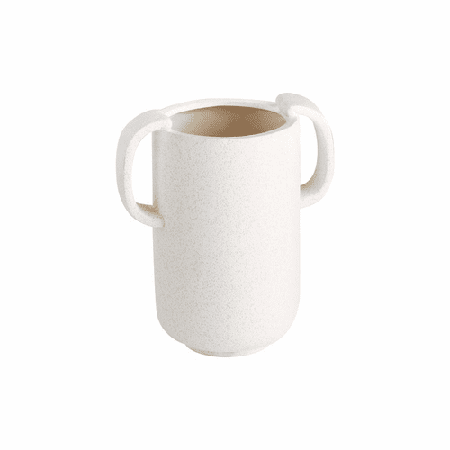 Cyan Small Dusty Miller Vase - White - 11190