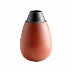 Cyan Small Regent Vase - Flamed Copper - 10157