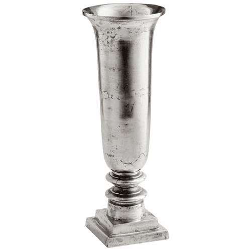Cyan Small Relic Vase - Raw Nickel - 10172