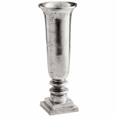 Cyan Small Relic Vase - Raw Nickel - 10172