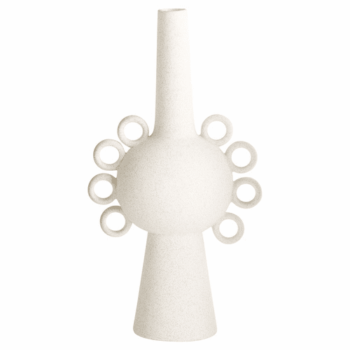 Cyan Small Ringlets Vase - White - 11205