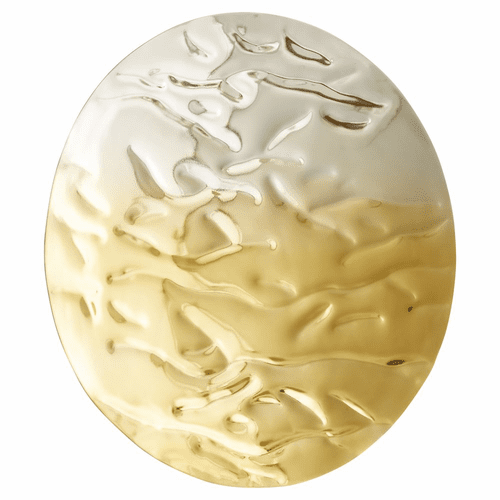 Cyan Small Ripple Wall Decor - Silver And Gold - 11316