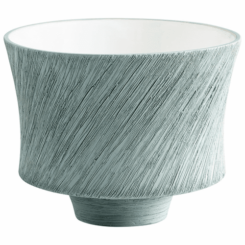 Cyan Small Selena Slab Planter - Oyster Blue - 08736