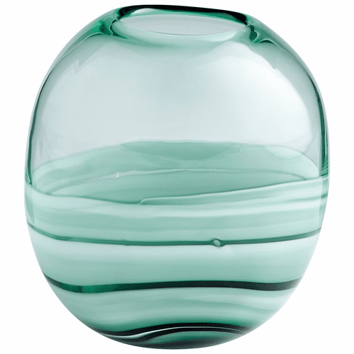 Cyan Small Torrent Vase - Green - 10883