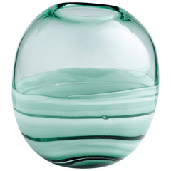 Cyan Small Torrent Vase - Green - 10883