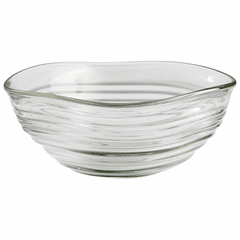 Cyan Small Wavelet Bowl - Clear - 10021