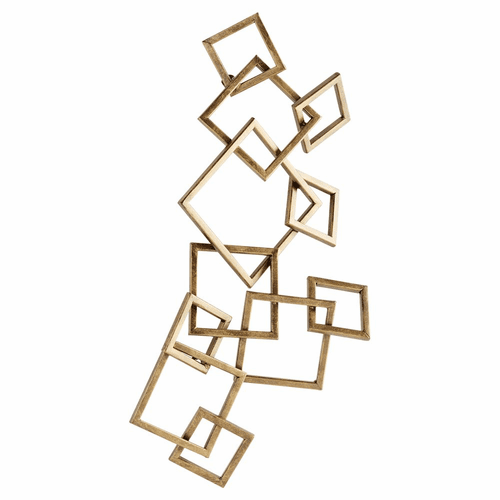 Cyan Soft Symphony Wall Decor - Antique Brass - 11306