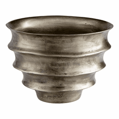 Cyan Spirula Planter - Pewter - 10111