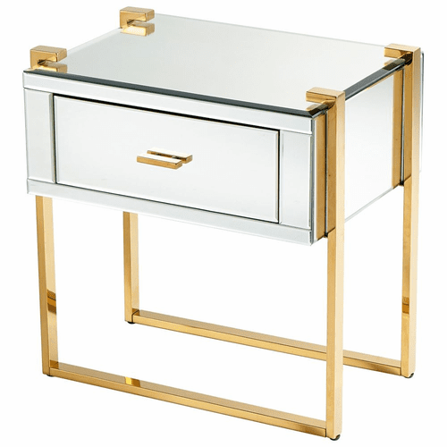 Cyan St. Clair Side Table - Aged Brass - 08729